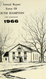 Annual report of the Town of South Hampton, New Hampshire_cover