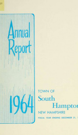 Annual report of the Town of South Hampton, New Hampshire_cover