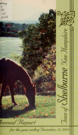 Town of Shelburne, New Hampshire annual report_cover