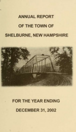 Town of Shelburne, New Hampshire annual report_cover