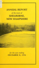 Town of Shelburne, New Hampshire annual report_cover