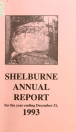 Town of Shelburne, New Hampshire annual report_cover