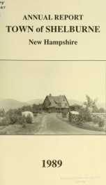 Town of Shelburne, New Hampshire annual report_cover