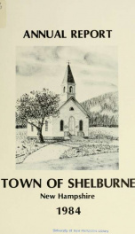 Town of Shelburne, New Hampshire annual report_cover