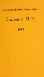 Town of Shelburne, New Hampshire annual report_cover