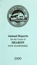 Annual reports of the Town of Sharon, New Hampshire_cover