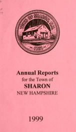 Annual reports of the Town of Sharon, New Hampshire_cover