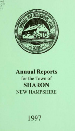 Annual reports of the Town of Sharon, New Hampshire_cover