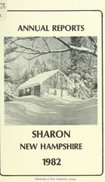 Annual reports of the Town of Sharon, New Hampshire_cover