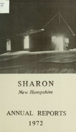 Annual reports of the Town of Sharon, New Hampshire_cover