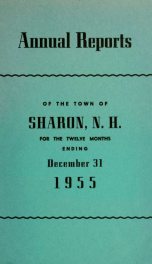 Annual reports of the Town of Sharon, New Hampshire_cover