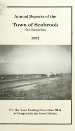 Annual reports of the Town of Seabrook, New Hampshire_cover