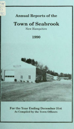 Annual reports of the Town of Seabrook, New Hampshire_cover