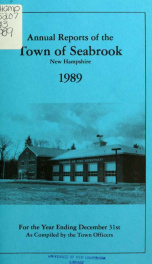 Annual reports of the Town of Seabrook, New Hampshire_cover