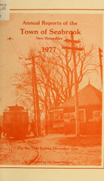 Annual reports of the Town of Seabrook, New Hampshire_cover