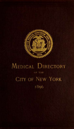 Medical directory of the City of New York_cover