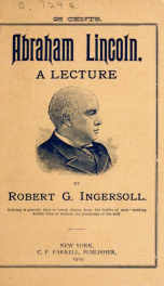 Abraham Lincoln : a lecture_cover