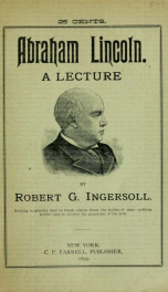 Abraham Lincoln : a lecture_cover