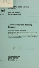 Apprenticeship and Training Program, Department of Labor and Industry performance audit_cover