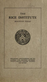 Rice University General announcements_cover