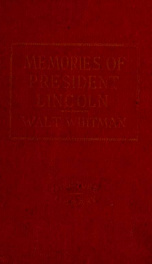 Memories of President Lincoln_cover