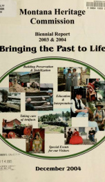 Montana Heritage Commission biennial report 2003 and 2004_cover