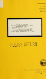 State of Montana, Eastmont Human Services Center report on audit : fiscal year ended June 30, 1980 : report to the Legislature_cover