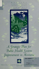 A strategic plan for public health system improvement in Montana_cover