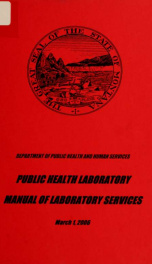 Public health laboratory : laboratory services manual_cover