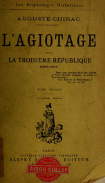 L'Agiotage sous la troisieme republique 1870-1887_cover