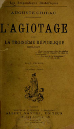 L'Agiotage sous la troisieme republique 1870-1887_cover