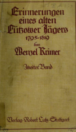 Erinnerungen eines alten Lutzower Jagers 1795-1819_cover