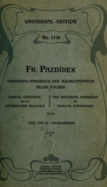 Universal-Handbuch der Musikliteratur aller Zeiten und Völker. Als Nachschlagewerk und Studienquelle der Welt-Musikliteratur_cover