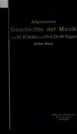 Allgemeine Geschichte der Musik_cover