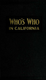 Who's who in California : a biographical directory, 1928-29_cover