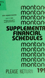 Montana supplemental financial schedules_cover