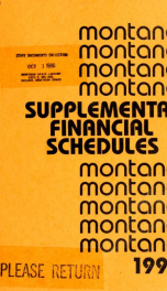 Montana supplemental financial schedules_cover