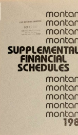 Montana supplemental financial schedules_cover