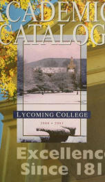 Lycoming College catalog_cover