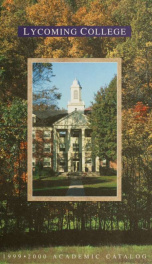 Lycoming College catalog_cover