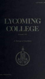 Lycoming College catalog_cover