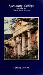 Lycoming College catalog_cover