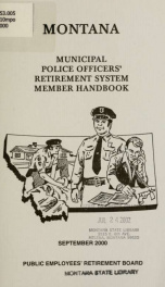 Montana municipal police officers' retirement system member handbook_cover