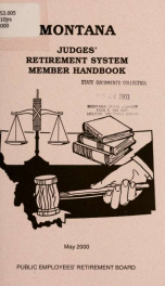Montana judges' retirement system member handbook_cover