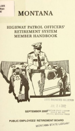 Montana highway patrol officers' retirement system member handbook_cover