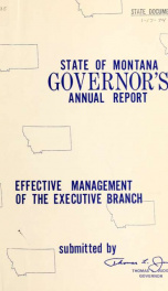 Governor's annual report_cover