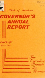 Governor's annual report_cover