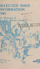 Selected wage information 1981 for Montana and 14 labor market areas_cover