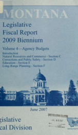 Legislative fiscal report : presented to the ... Legislature_cover