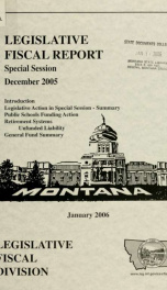 Legislative fiscal report : presented to the ... Legislature_cover